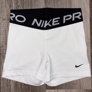Nike Women's White Athletic Shorts